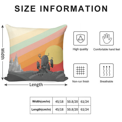 Land Of Ooo (Adventure Time) Soft Fade-Resistant Throw Pillow