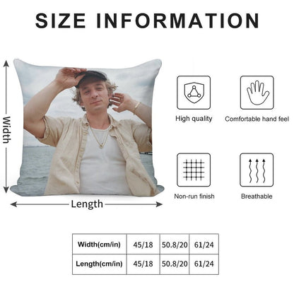 Jeremy Allen White Cute Soft Washable Throw Pillow