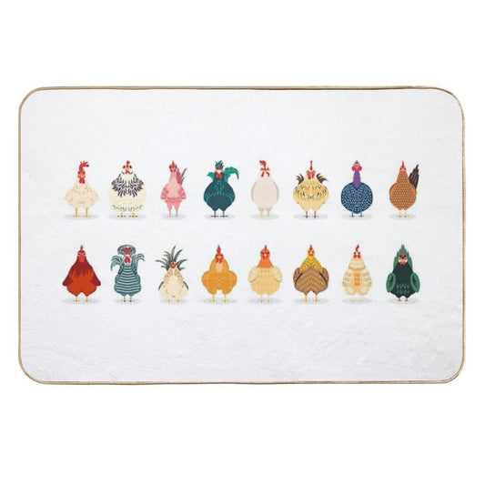 Cute Chicken  Odorless Bath Mat