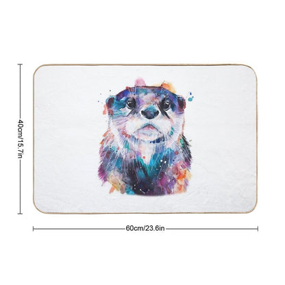 Otter Cute Art  Anti-Trip Bath Mat