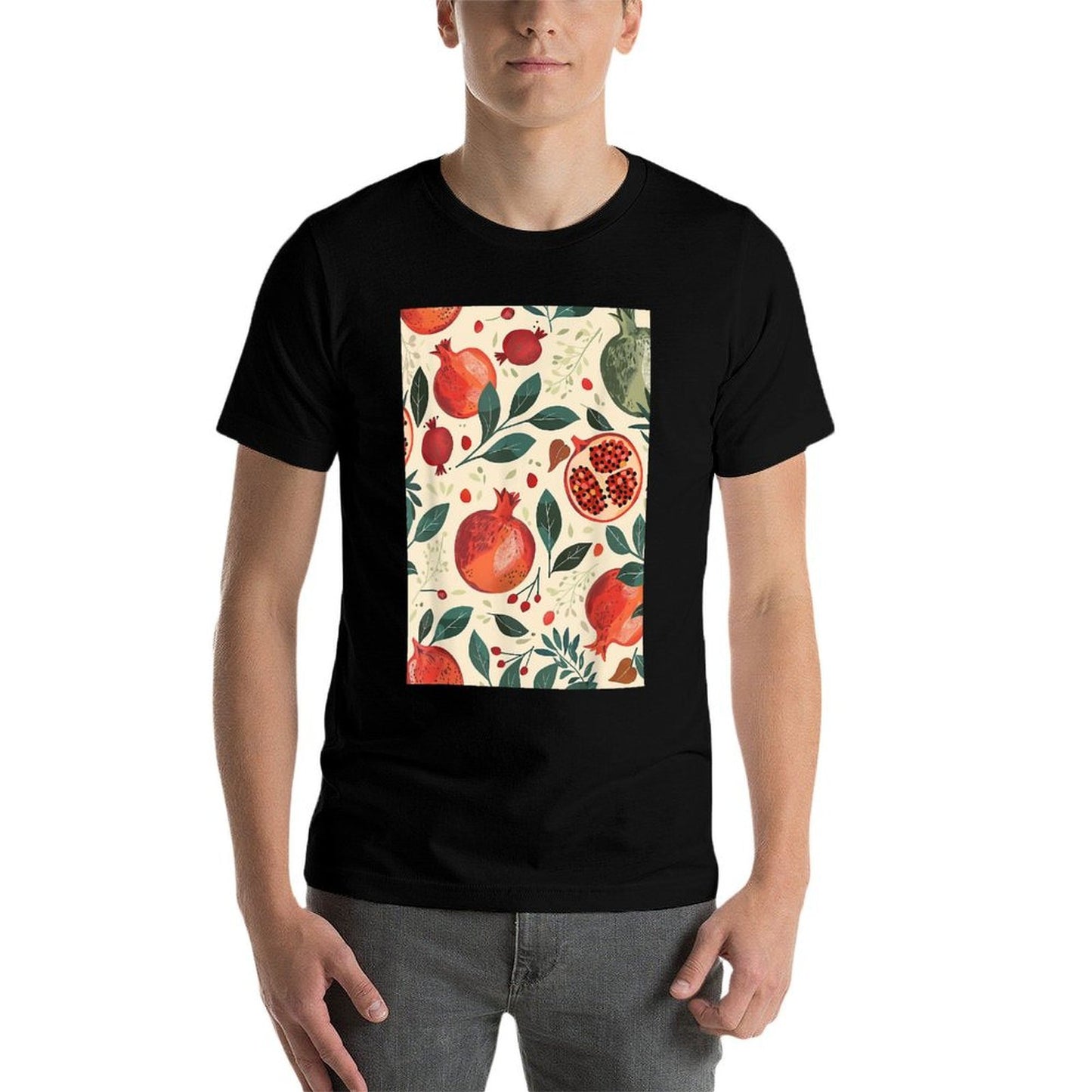 Pattern Art Pomegranate Minimalist  Versatile T-Shirt