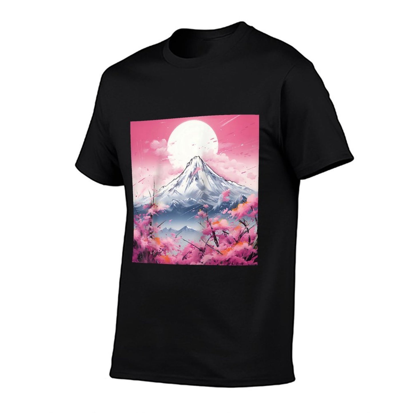 Sakura Reverie Japanese Petals Unfold in Twilight Peaks Raglan Baseball  Tagless Design T-Shirt