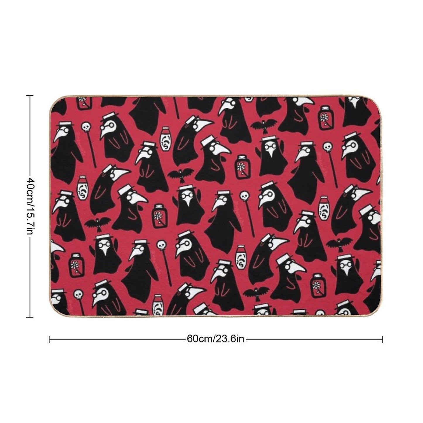 Plague Doctors  Toxin-Free Bath Mat