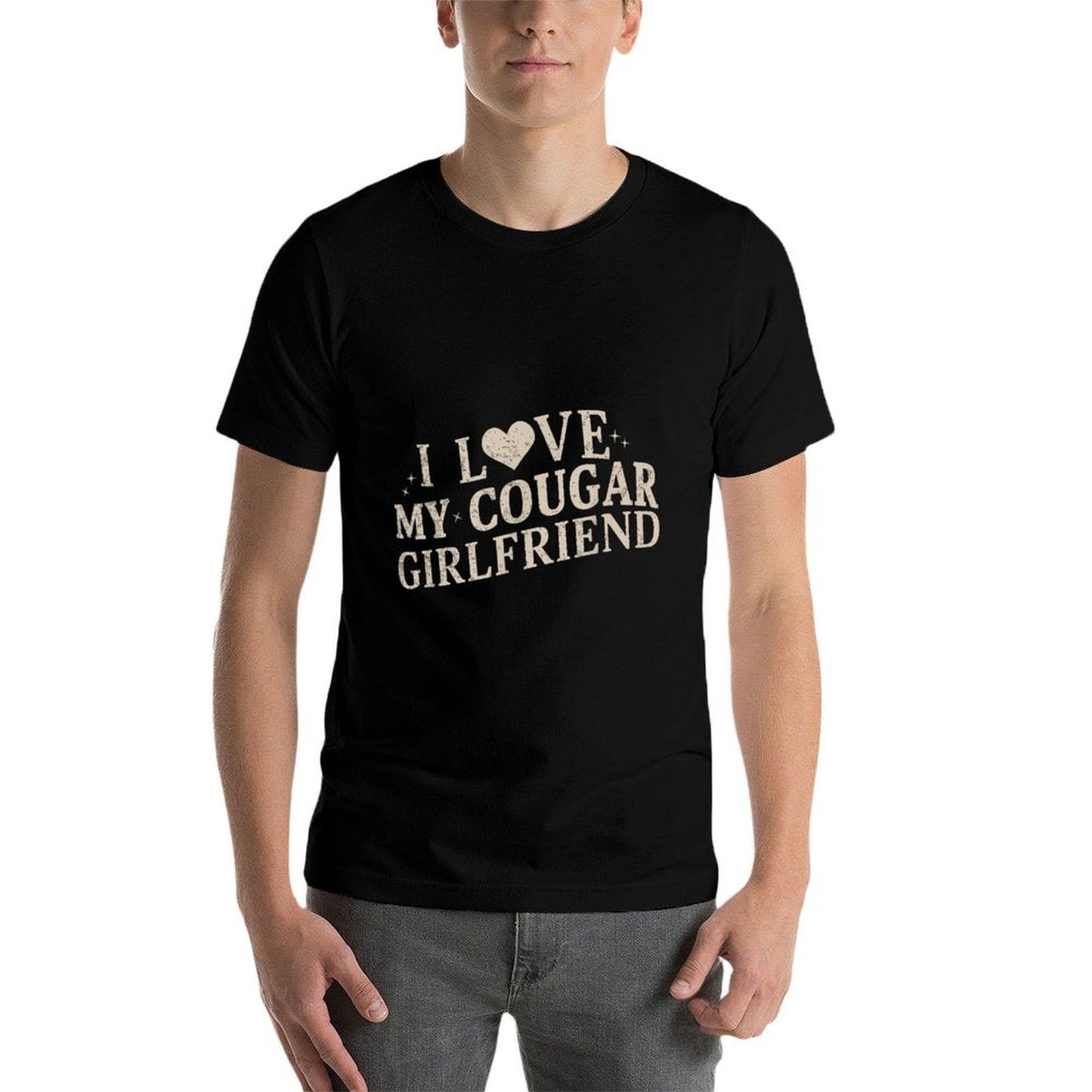 I Love My Cougar Girlfriend  Lightweight T-Shirt