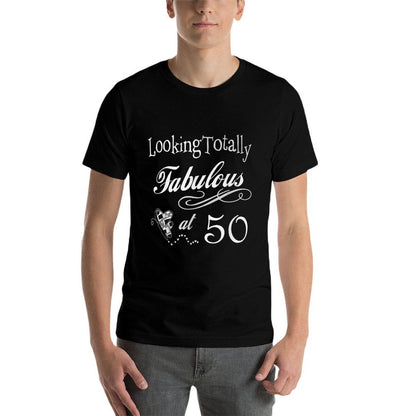 Fabulous 50th Birthday Party - Cute Happy 50th Birthday  Trendy Pattern T-Shirt