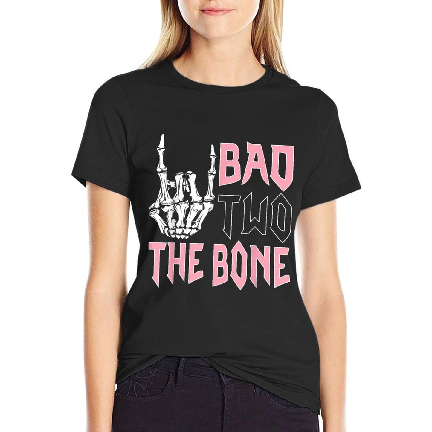 Bad Two The Bone Birthday 2 Years Old Birthday  Trendy Pattern T-Shirt