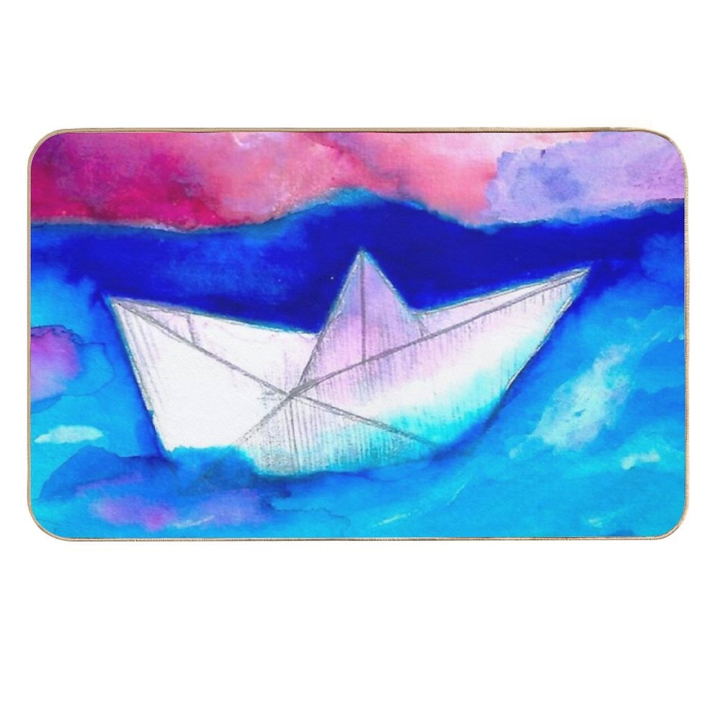 Brave The Storm  Repositionable Bath Mat
