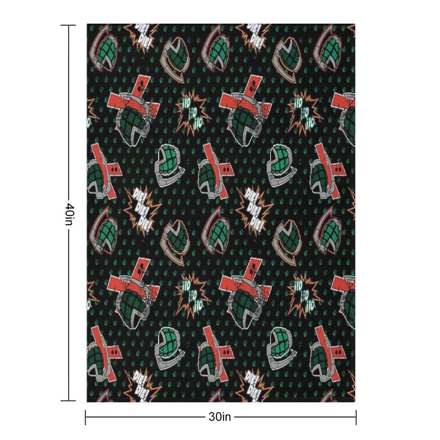 Ground Zero Grenades Wrinkle-free Throw Blanket
