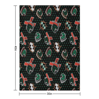 Ground Zero Grenades Wrinkle-free Throw Blanket