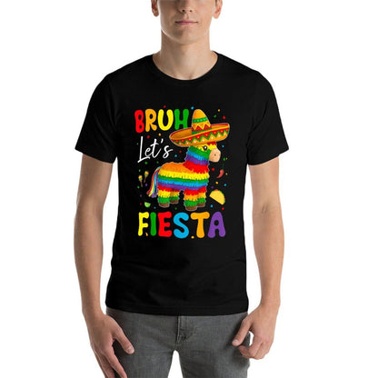 Bruh Lets Fiesta Cinco Mayo Pinata Funny Mexican Boy Men Kid  Easy-care T-Shirt
