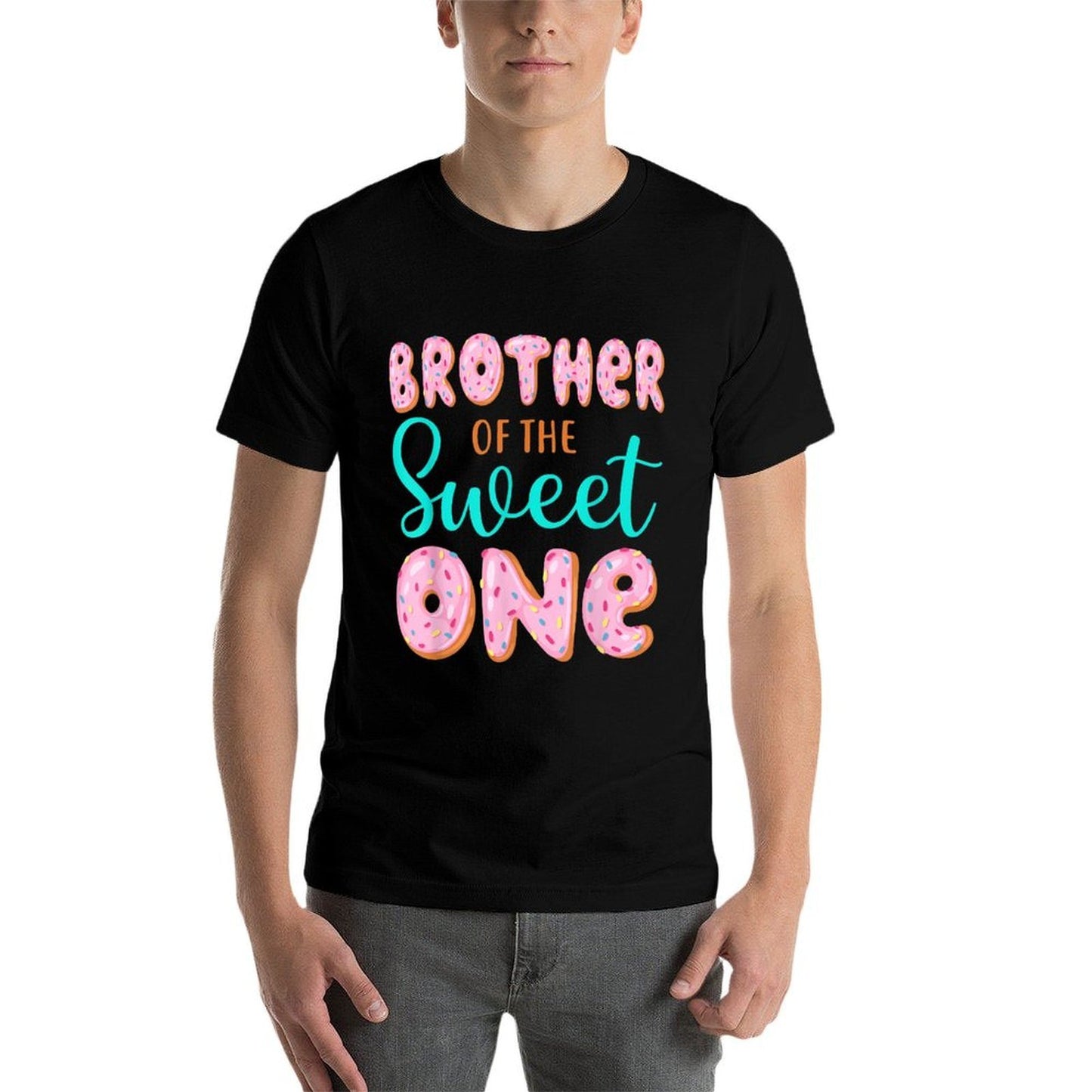 Brother of The Sweet One First Birthday Matching Family  Tagless Design T-Shirt