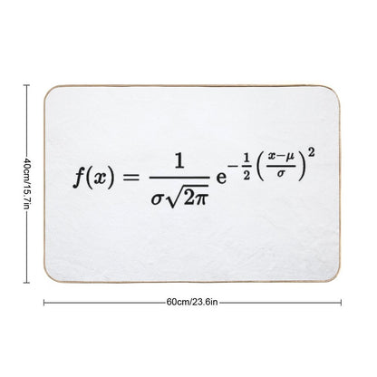 Normal Distribution, Probability And Statistics  Anti-Trip Bath Mat