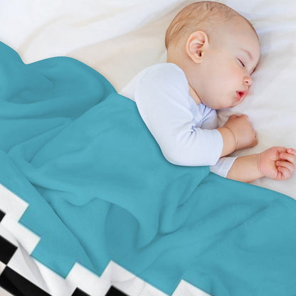 White Pixel-Cat Easy Care Throw Blanket