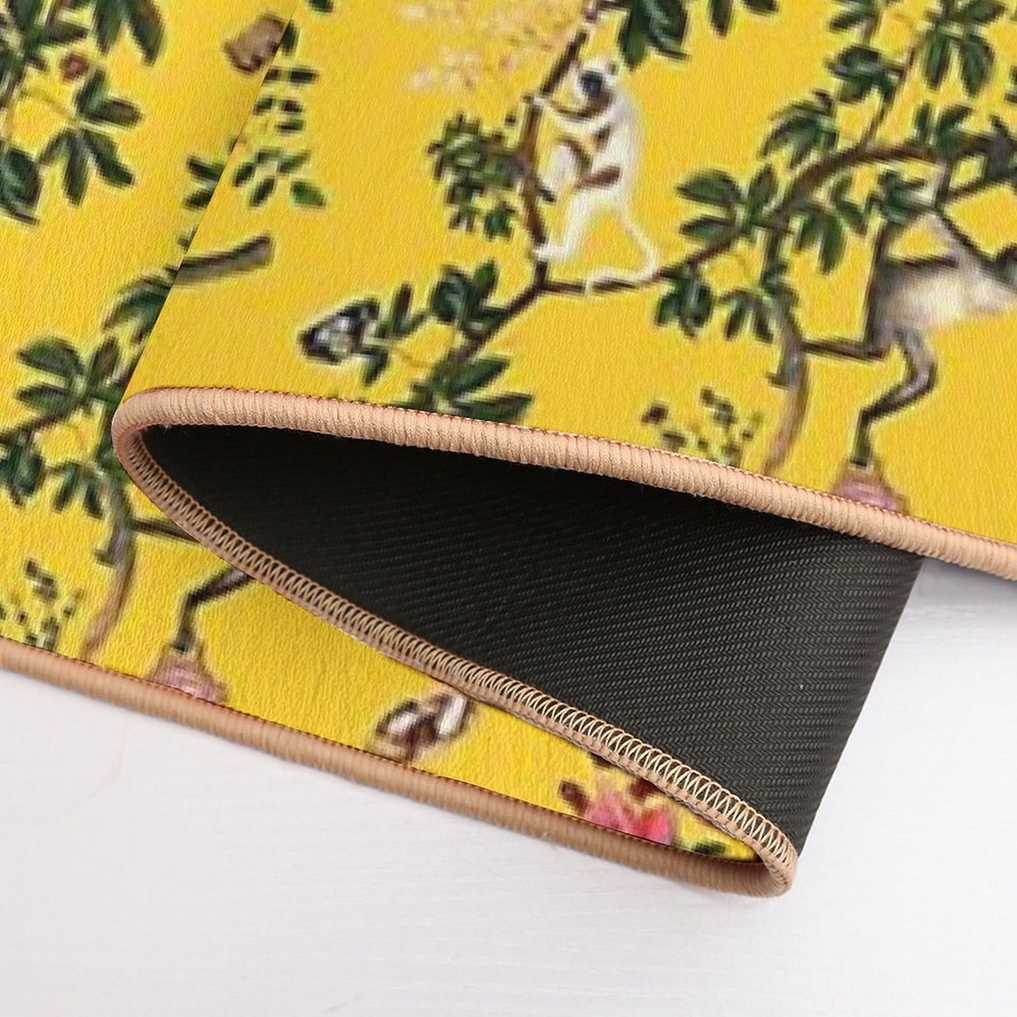 Monkey World Yellow  Eco-Friendly Bath Mat