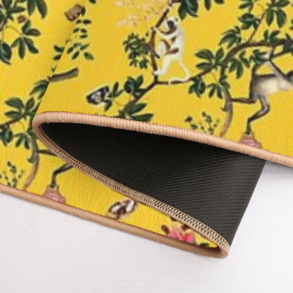 Monkey World Yellow  Eco-Friendly Bath Mat