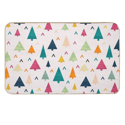 Christmas Tree  Easy Maintenance Bath Mat