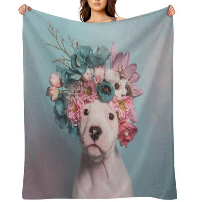 Flower Power, Salty Eco-conscious Throw Blanket