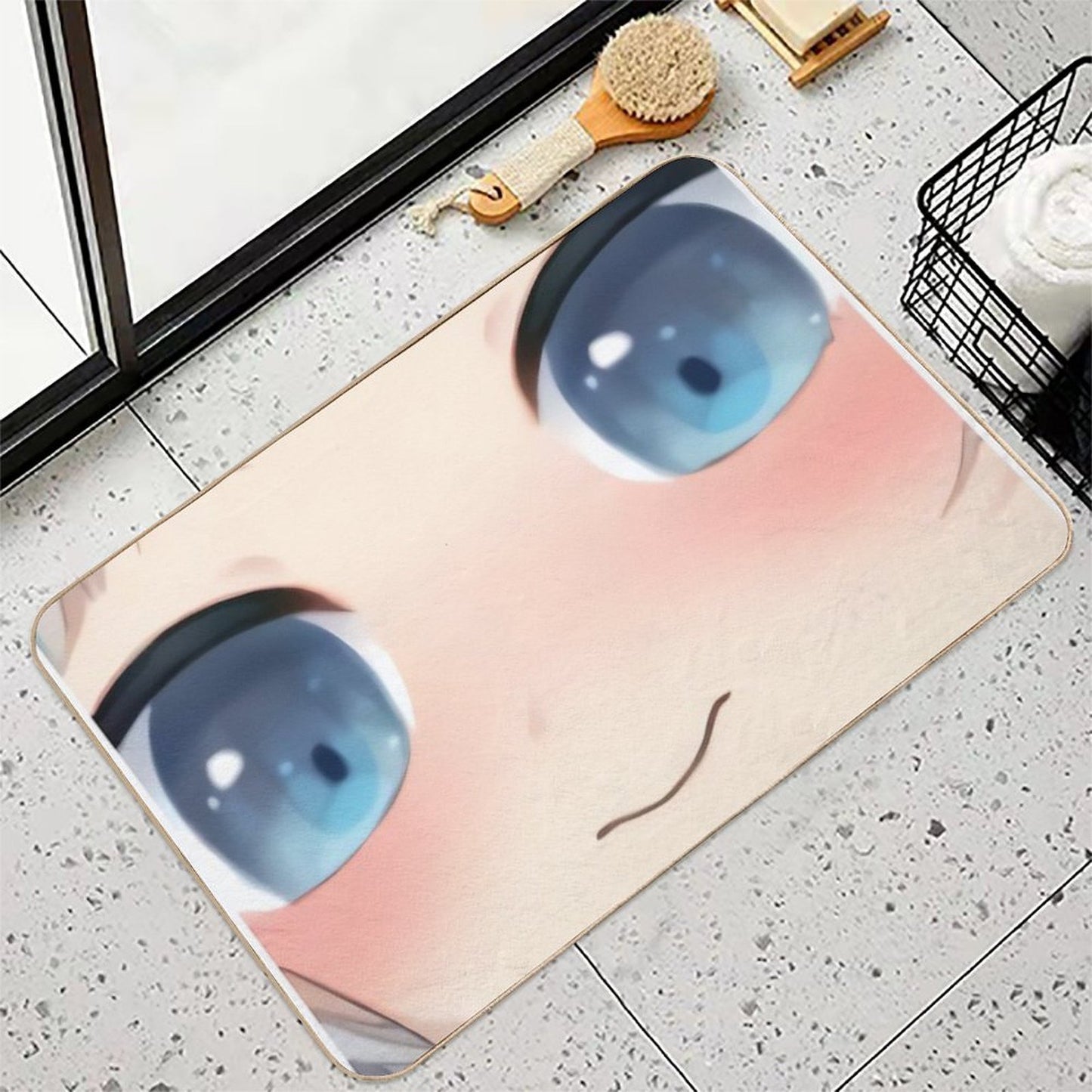 Gawr Gura Big Eyes Emote - Hololive #hololiveEnglish #holoMyth  Rapid-Drying Bath Mat