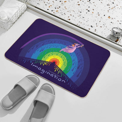 Journey Into Imagination - Painting The Dreamport  Anti-Trip Bath Mat