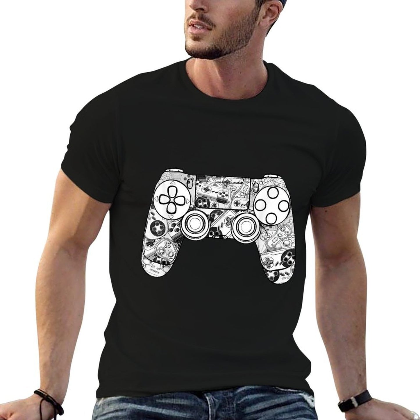 Gamer Gamings For Men Boys Video Game Controller  Easy-care T-Shirt