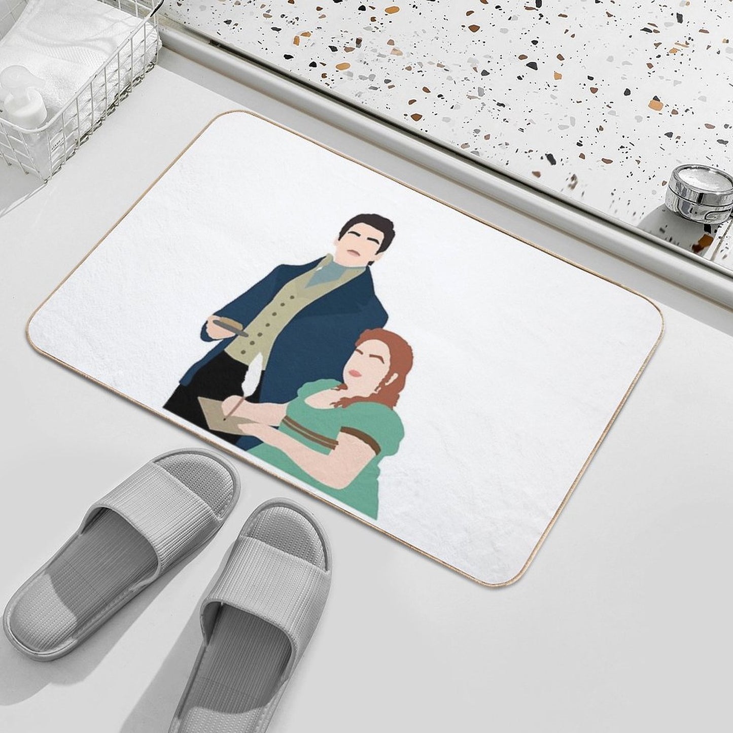 Bridgerton - Penelope And Colin  Odorless Bath Mat