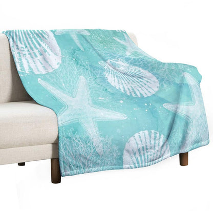 Coastal Travel-friendly Throw Blanket