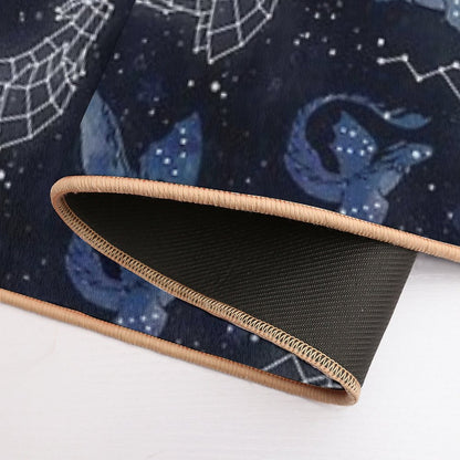 Dragon Star Constellations  Non-Slip Bath Mat