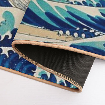 The Great Wave Off Kanagawa  Dirt-Trapping Bath Mat