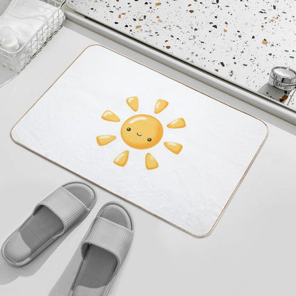 Kawaii Sun – Cheerful And Bright Cartoon Design Durable Bath Mat