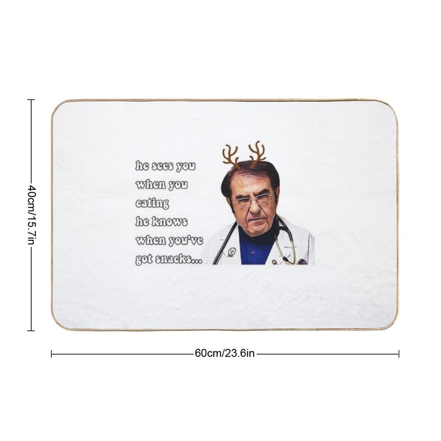 Dr Now ORIGINAL Willow Days, Dr Now, Doctor Now Christmas  Long-Lasting Bath Mat