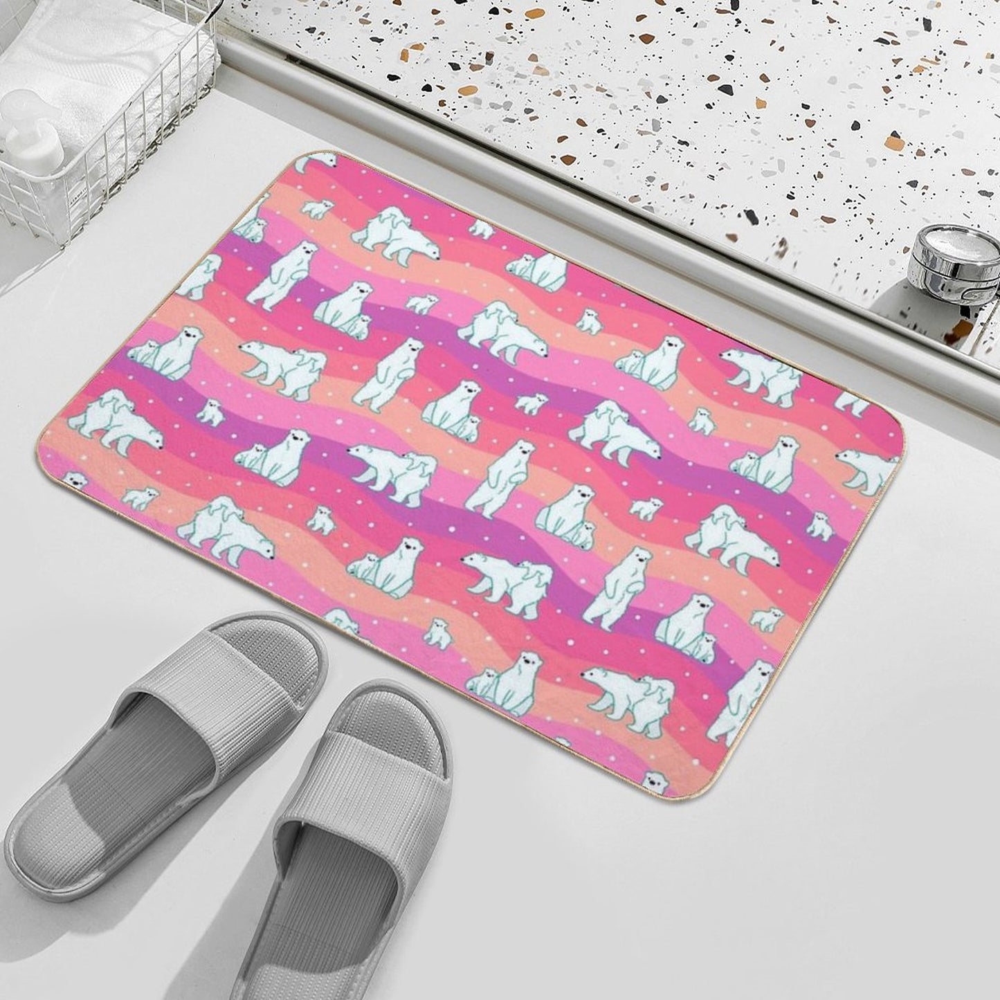 Polar Sunset  Toxin-Free Bath Mat