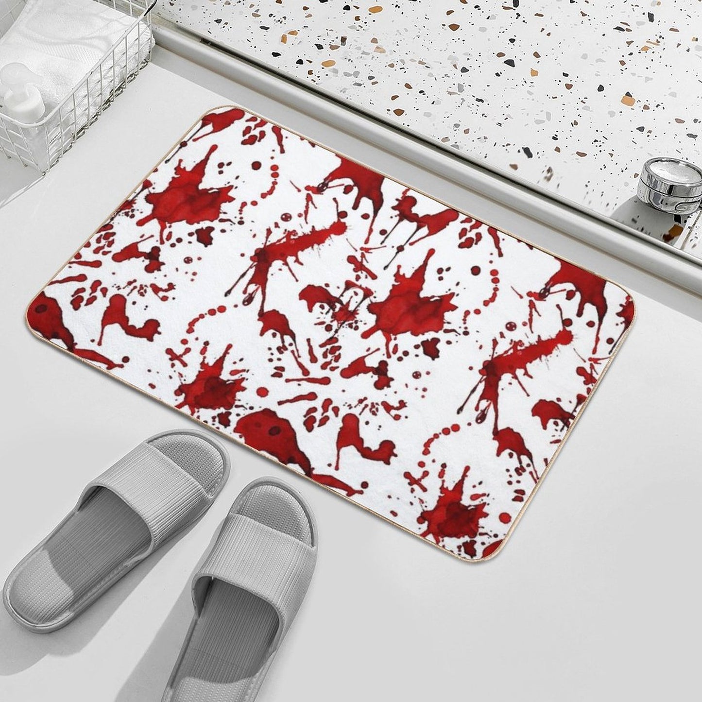 Blood Splatter  High-Traffic Bath Mat