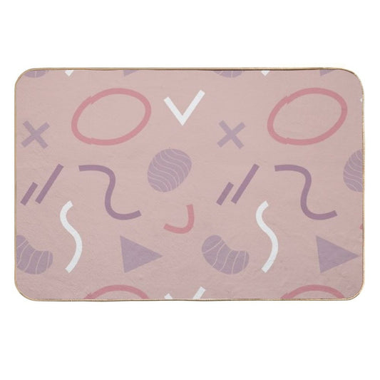 Abstract Design  Non-Slip Bath Mat