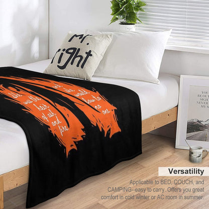 She Was The Heir of Ash And Fire Wrinkle-free Throw Blanket