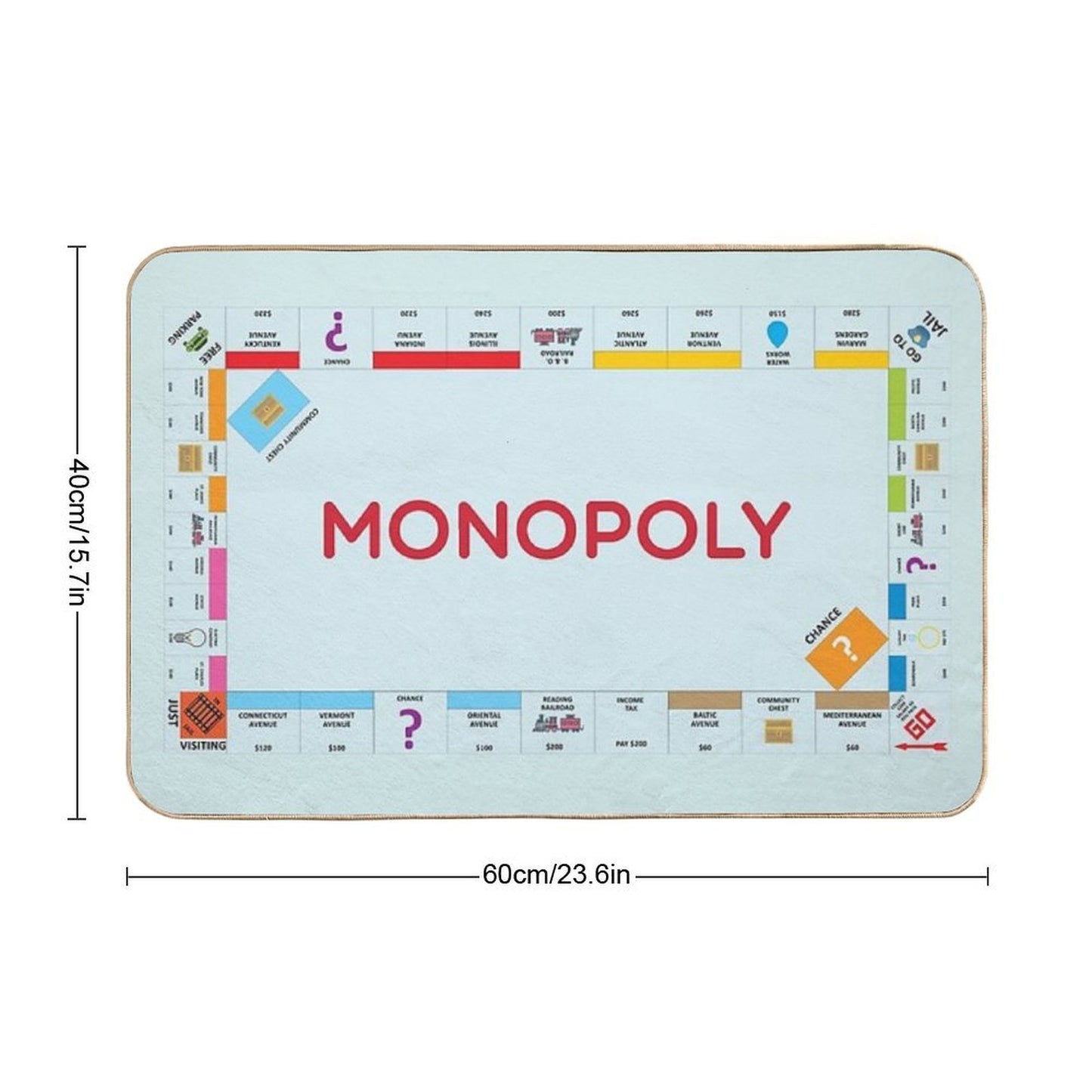 Monopoly  Long-Lasting Bath Mat