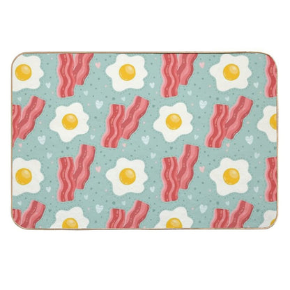 Egg And Bacon  High-Traffic Bath Mat