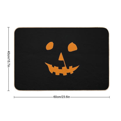 Halloween 1978 Pumpkin Shirt Jack O Lantern  Absorbent Bath Mat