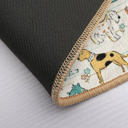 Dogs Dogs Dogs  Odorless Bath Mat
