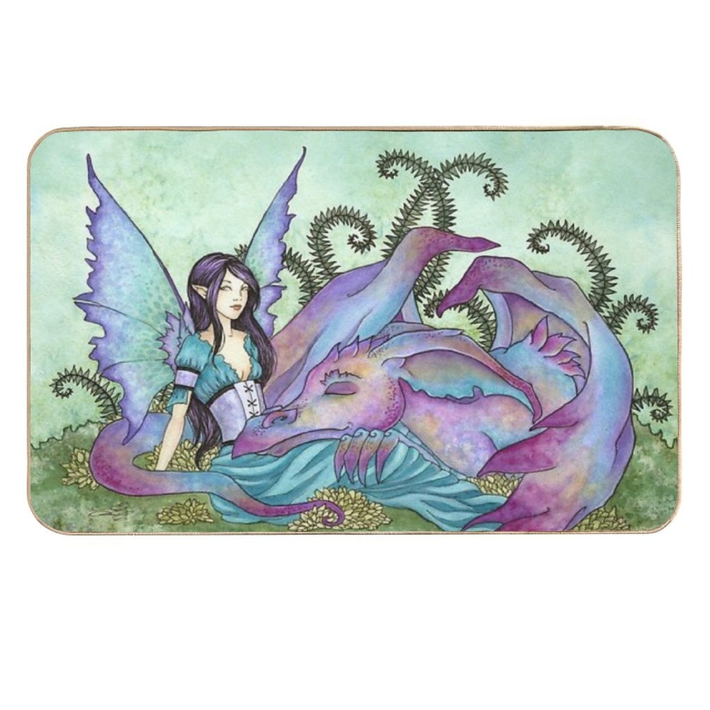 Let Sleeping Dragons Lie  Easy To Clean Bath Mat