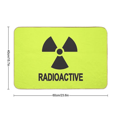 Nuclear Radioactive Sign Funny Partying  Anti-Trip Bath Mat