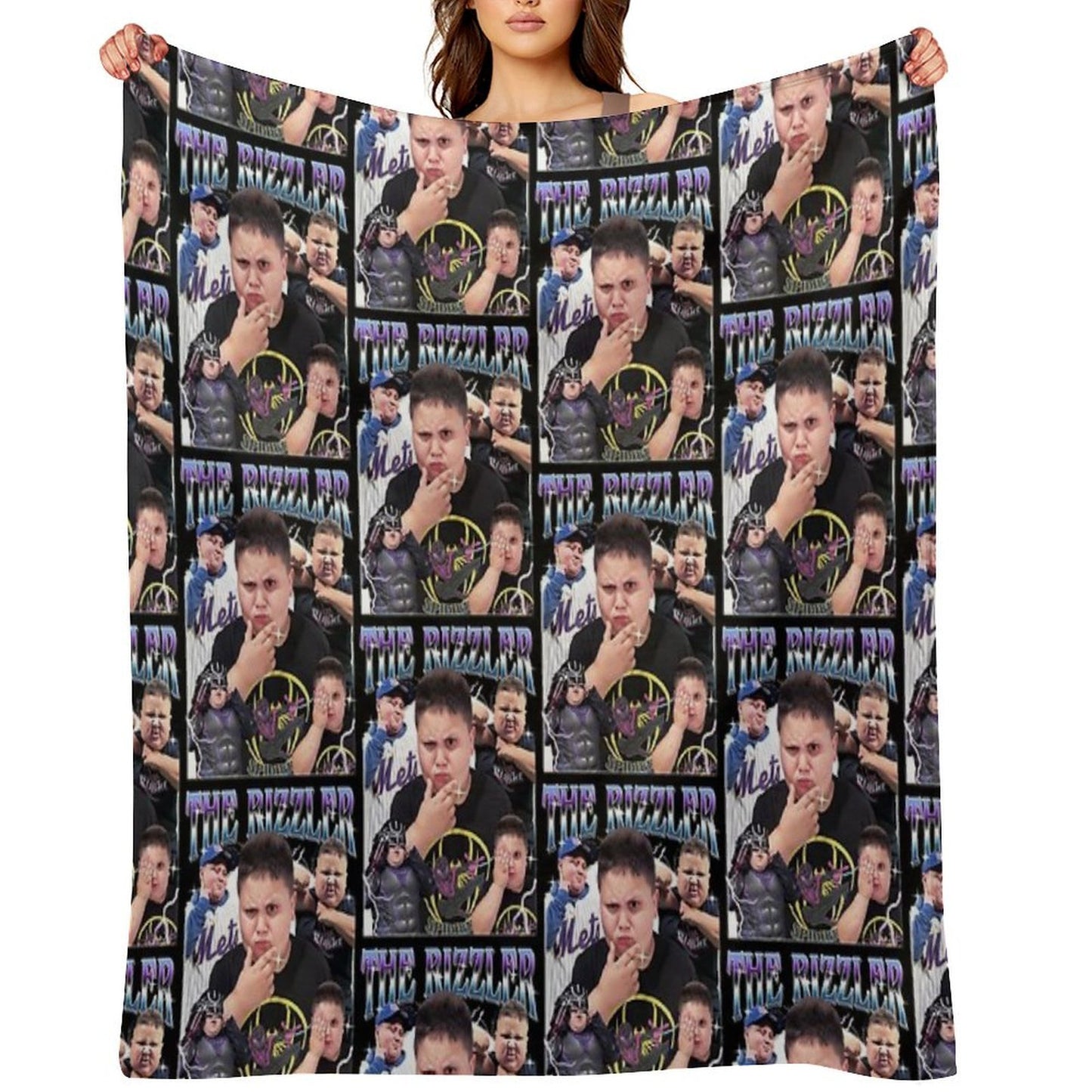 The Rizzler Vintage Comfort Throw Blanket