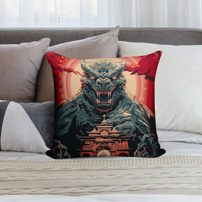 GODZILLA Soft Reinforced Edging Throw Pillow