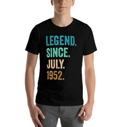 70 Years Old Legend Since July 1952 70th Birthday  Durable T-Shirt