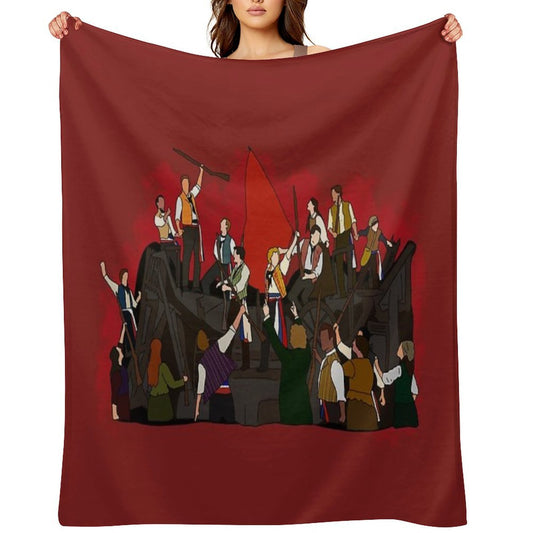 Les Miserables Barricade Durable Throw Blanket
