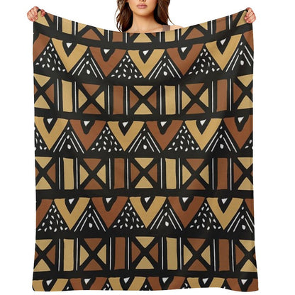 Mud Cloth Mali Compact Throw Blanket