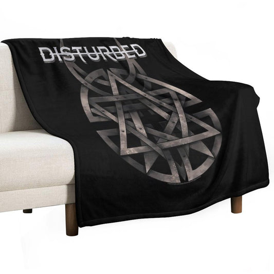 Disturbed Logo Shrink-resistant Throw Blanket