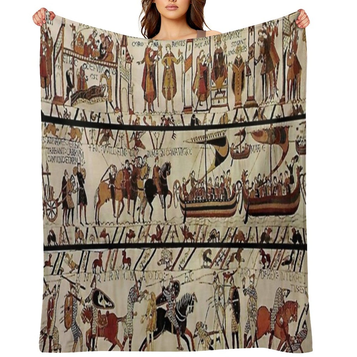 Tapisserie Bayeux - The Bayeux Tapestry Quick-dry Throw Blanket
