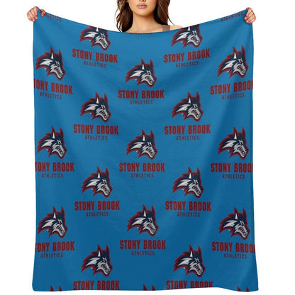 Stony Brook Seawolves Machine-washable Throw Blanket