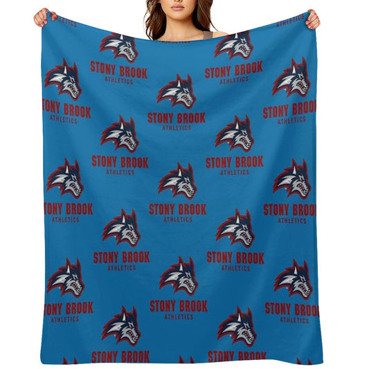 Stony Brook Seawolves Machine-washable Throw Blanket