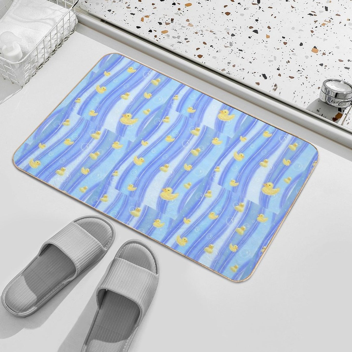 Rubber Duckies  Rapid-Drying Bath Mat